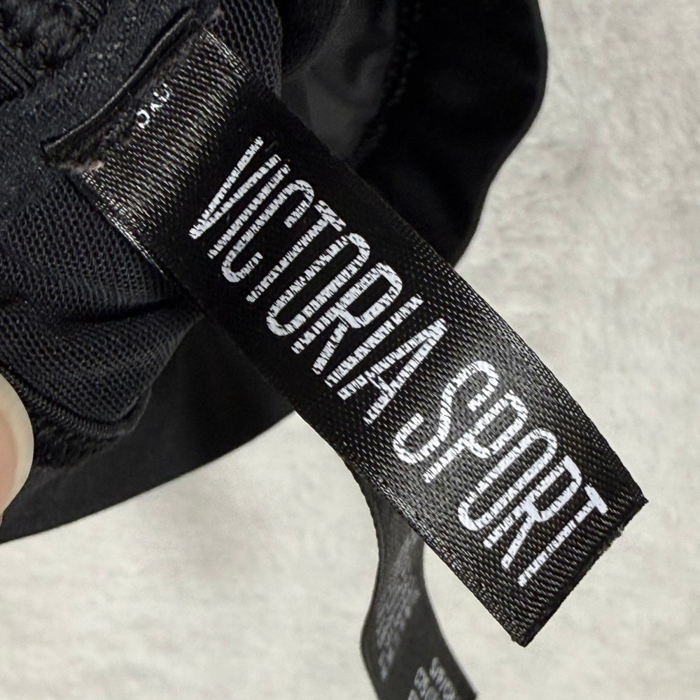 Victoria Sport Womens Black Strappy Racerback Padded Sports Bra Small - Picture 2 of 9